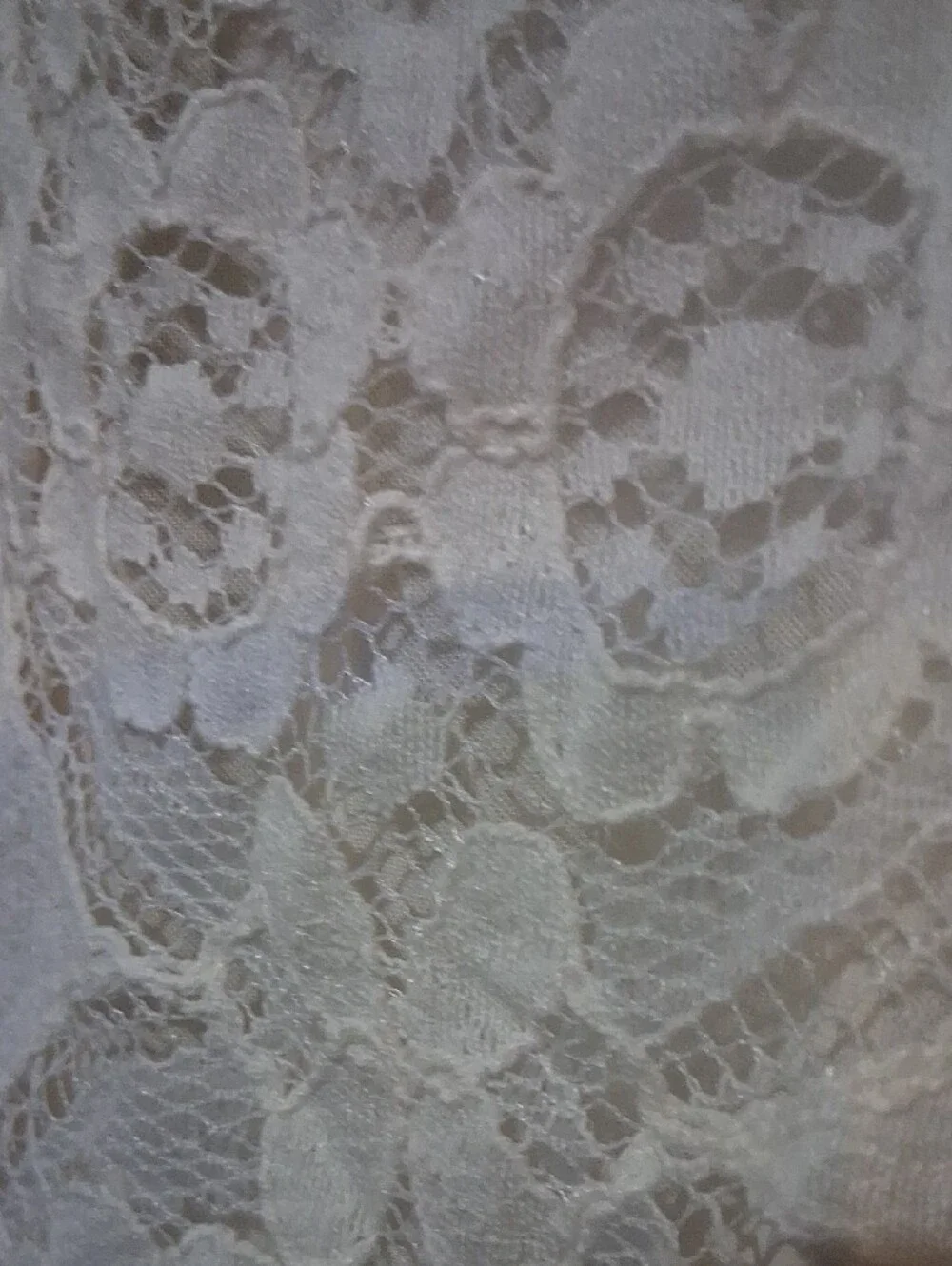 Anthropologie Cream Lace High-Neck Blouse with Shoulder Buttons